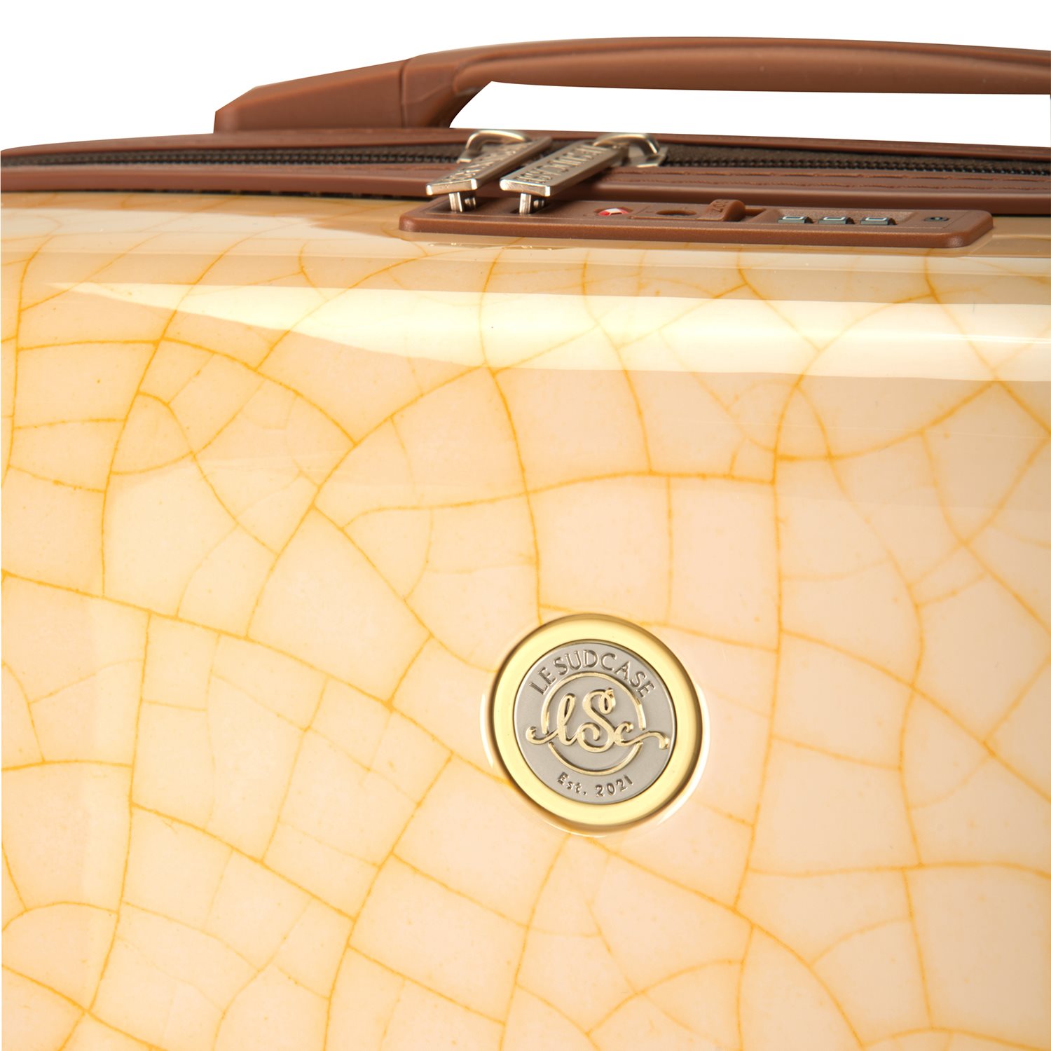 Le Sudcase Craquele Medium Trolley vanilla