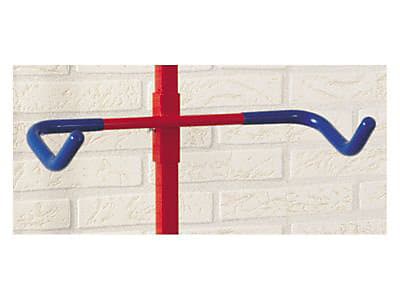 Support pour 2 vélos télescopique Mottez H. 200 cm à 275 cm rouge