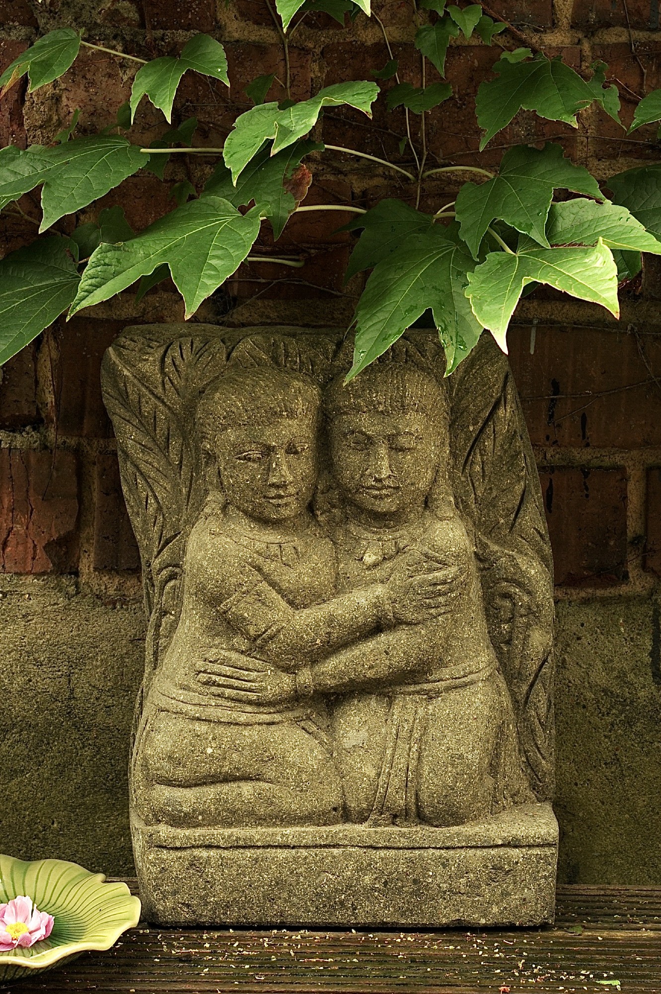 Natursteinskulptur 'Zwillinge', H 50 cm, B 36 cm, L 14 cm günstig bestellen