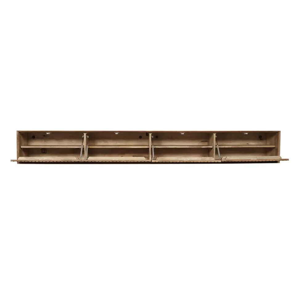 Zwevend Tv-meubel Naturel Hout - 280x35x30cm - Madison
