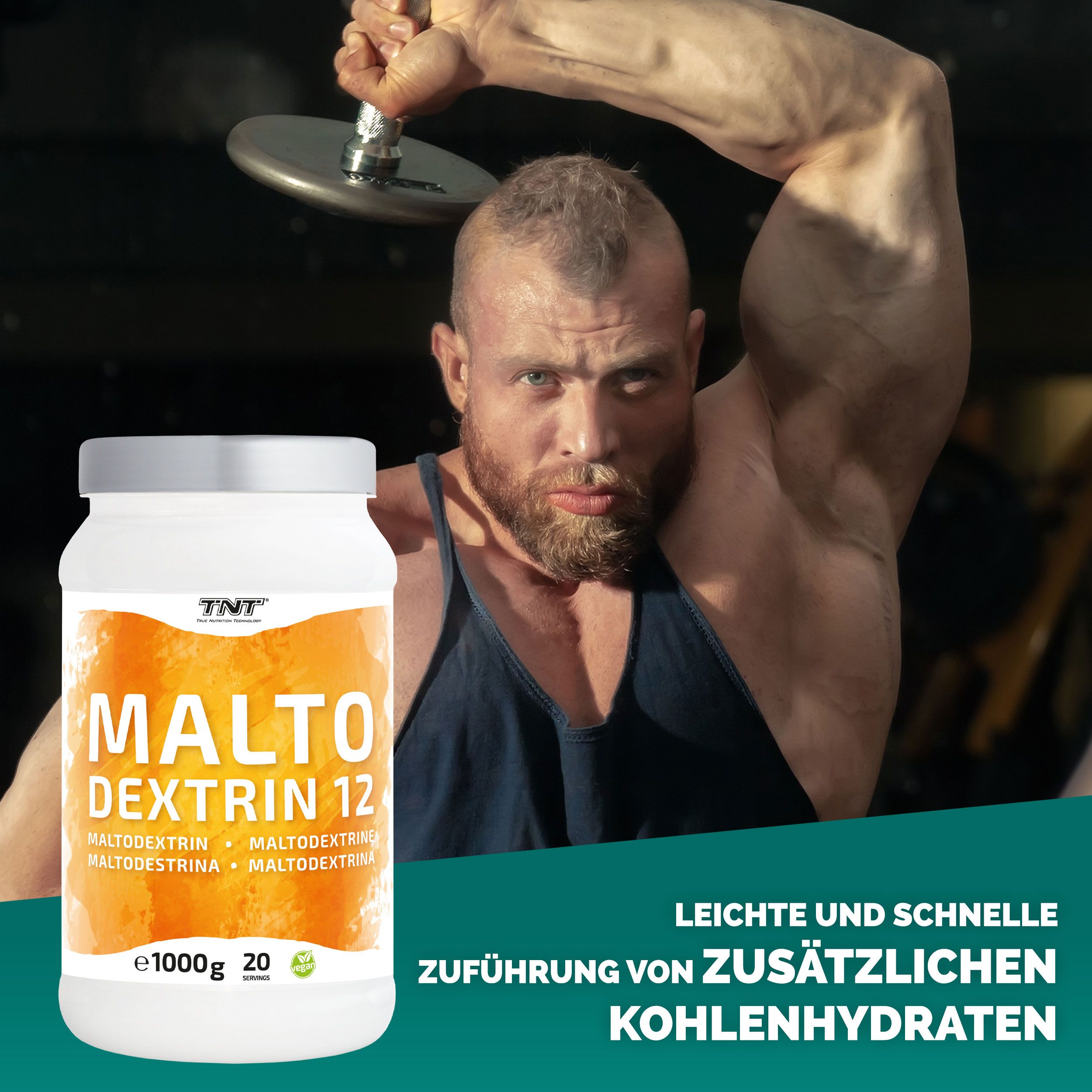 TNT Maltodextrin DE12 - Kohlenhydratpulver zur Energieanreicherung