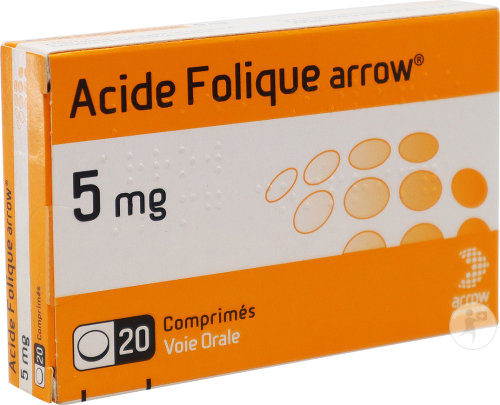 Arrow Generiques Acide Folique 5mg Comprimés 20