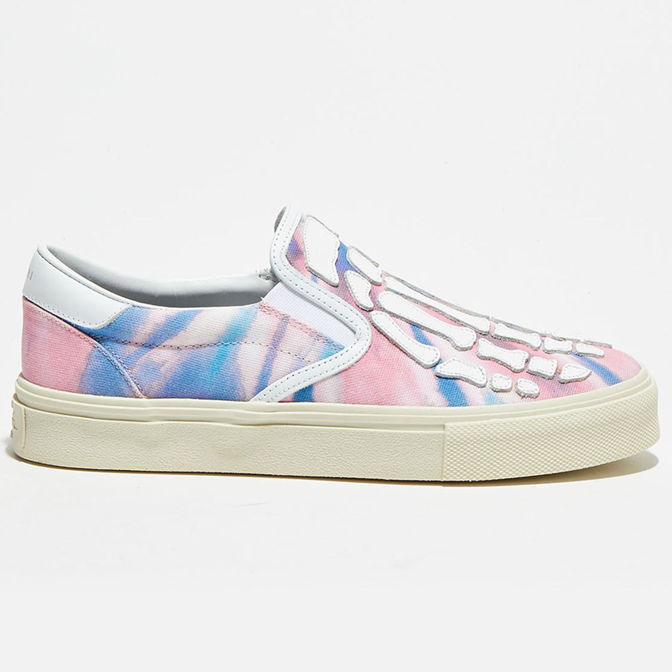 Amiri Slip On en Cuir & Textile Tie Dye multicolores