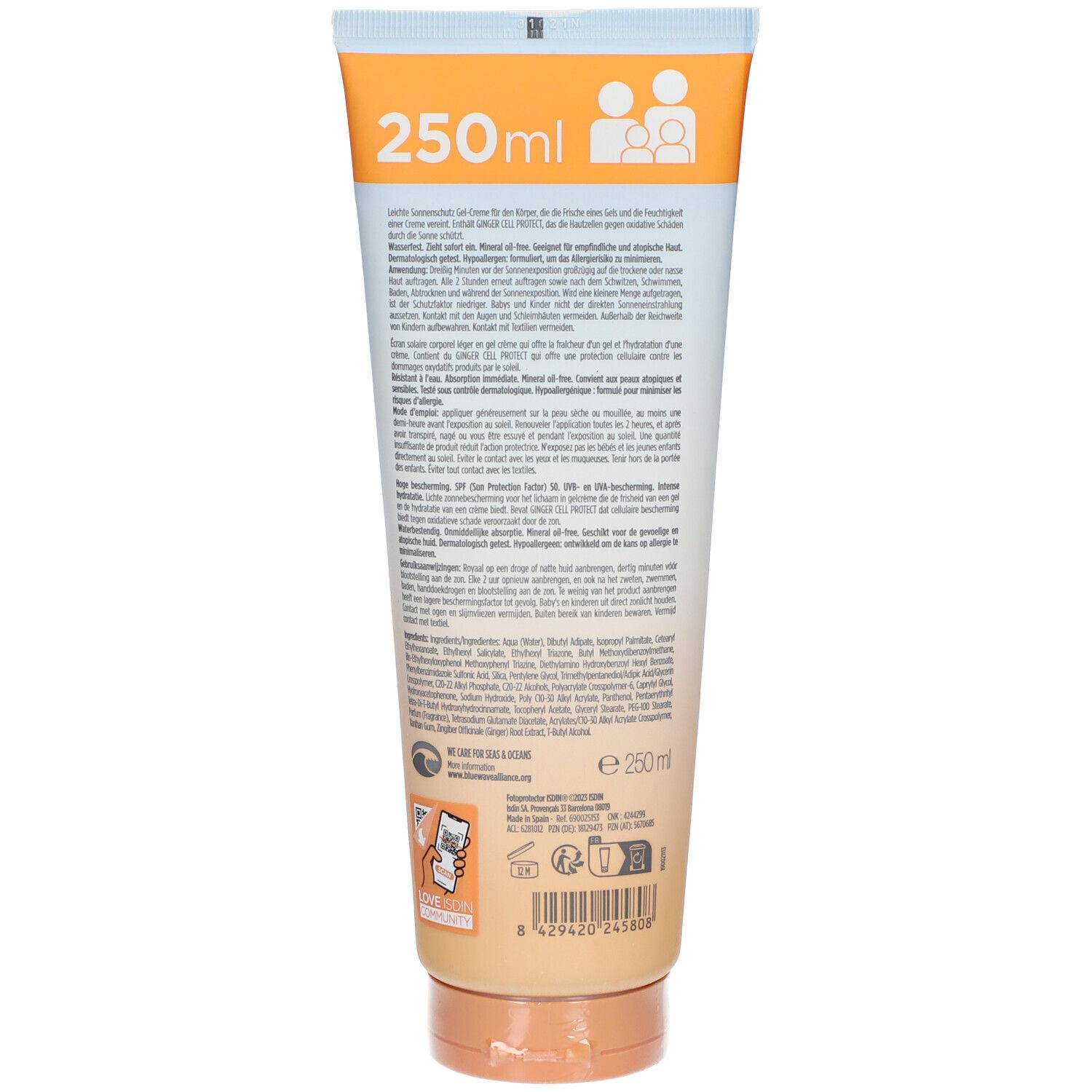 Fotoprotector ISDIN Gel Cream LSF 50