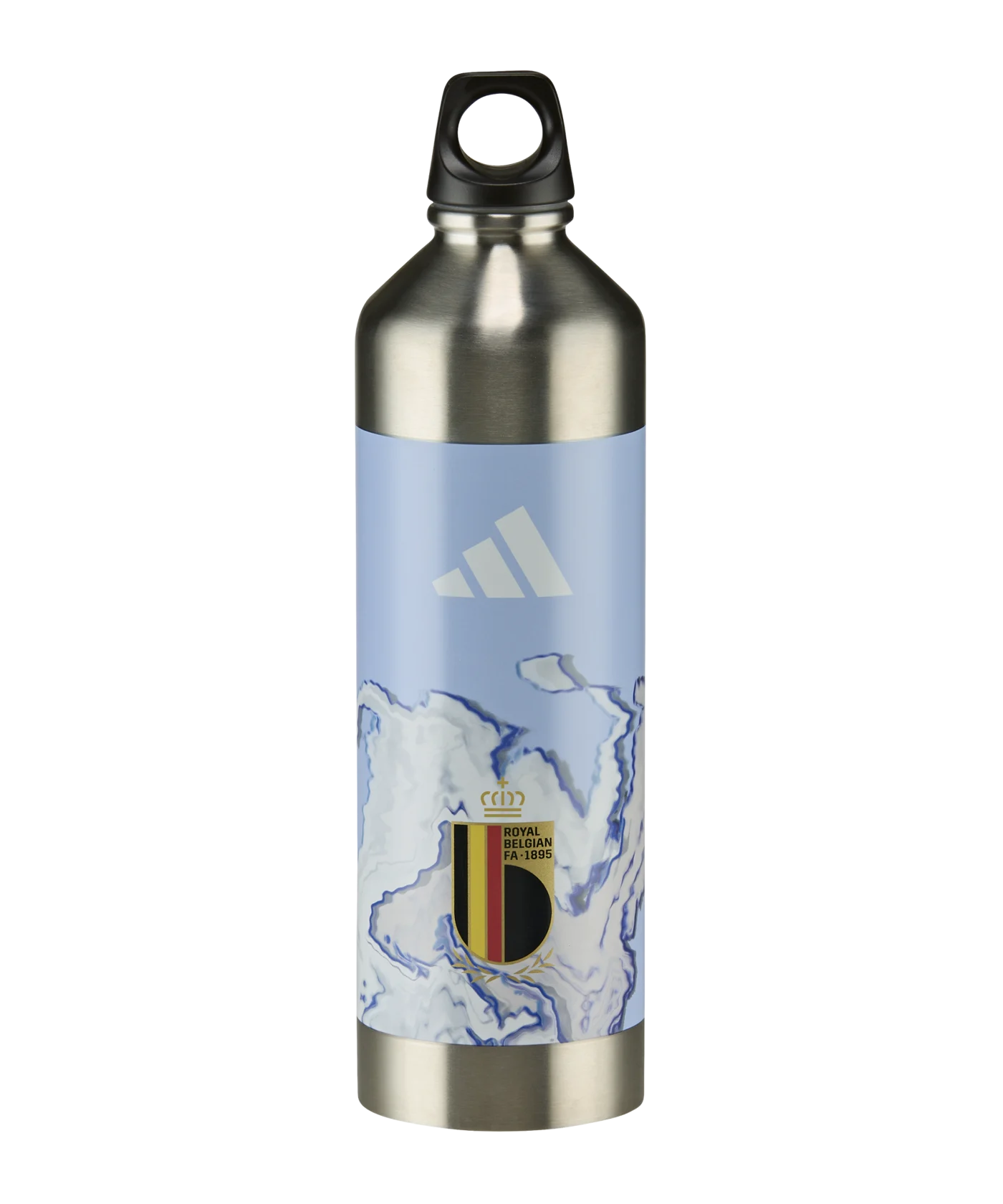 adidas Belgien Trinkflasche Blau Weiss