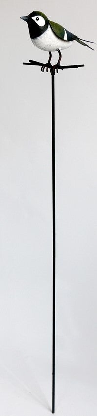 Intratuin tuinsteker vogel wit / groen 19 x 13 x 91 cm
