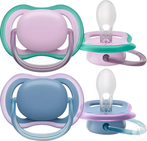 Philips Avent Sucette +6 Mois Ultra Air Lilas Bleu 2 Pièces