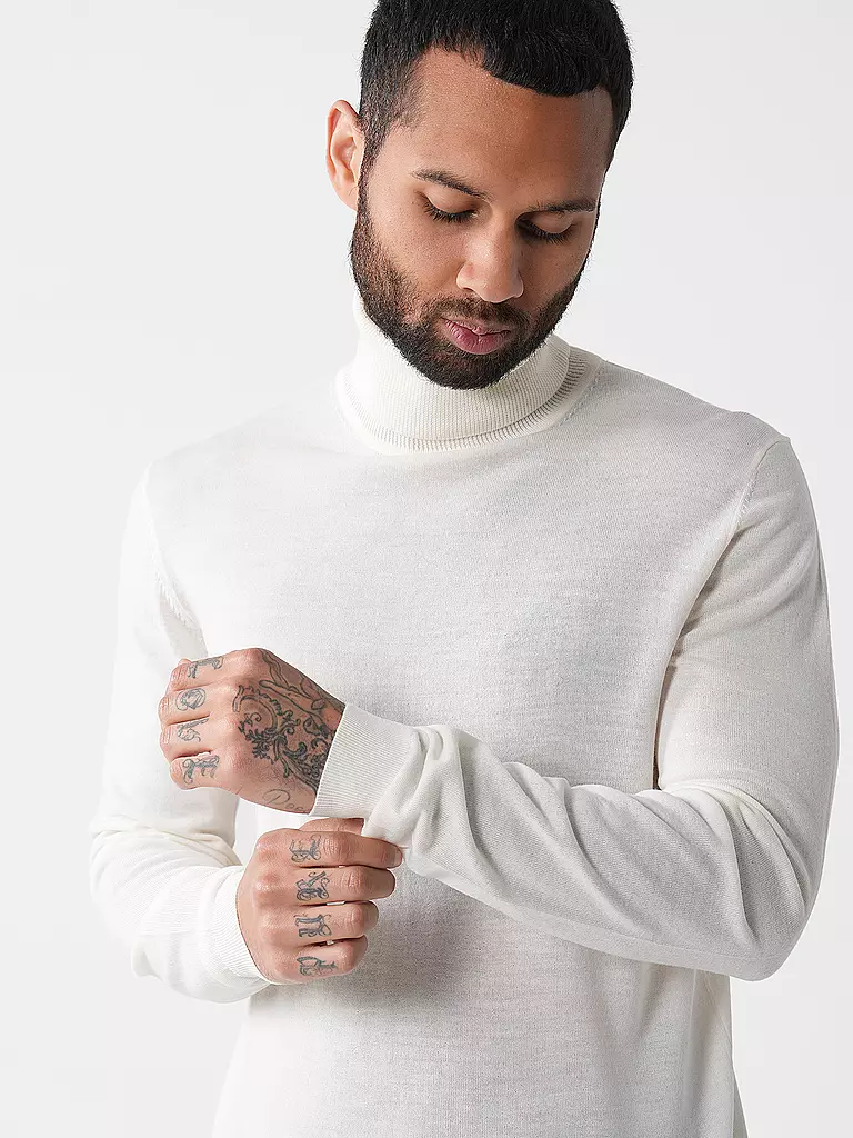 ROY ROBSON Rollkragenpullover creme