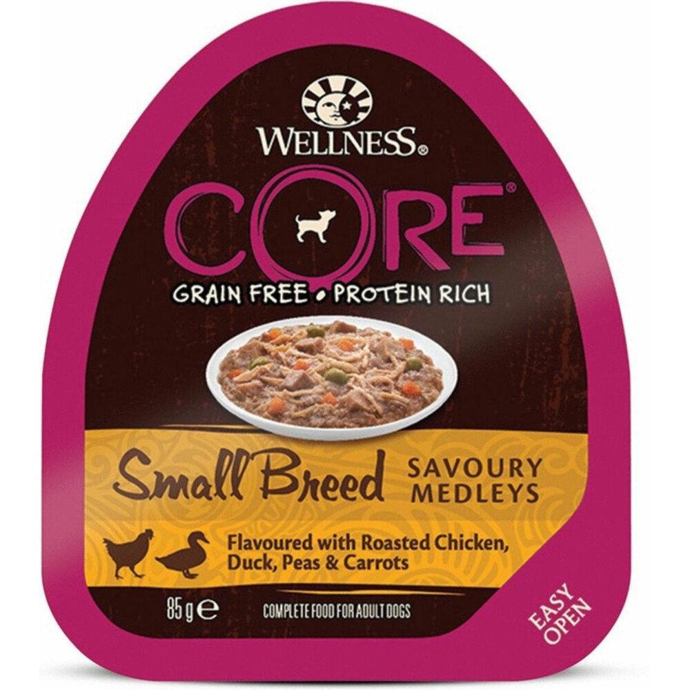 Wellness Core Hondenvoer Small Savoury Medleys Kip - Eend85 gr
