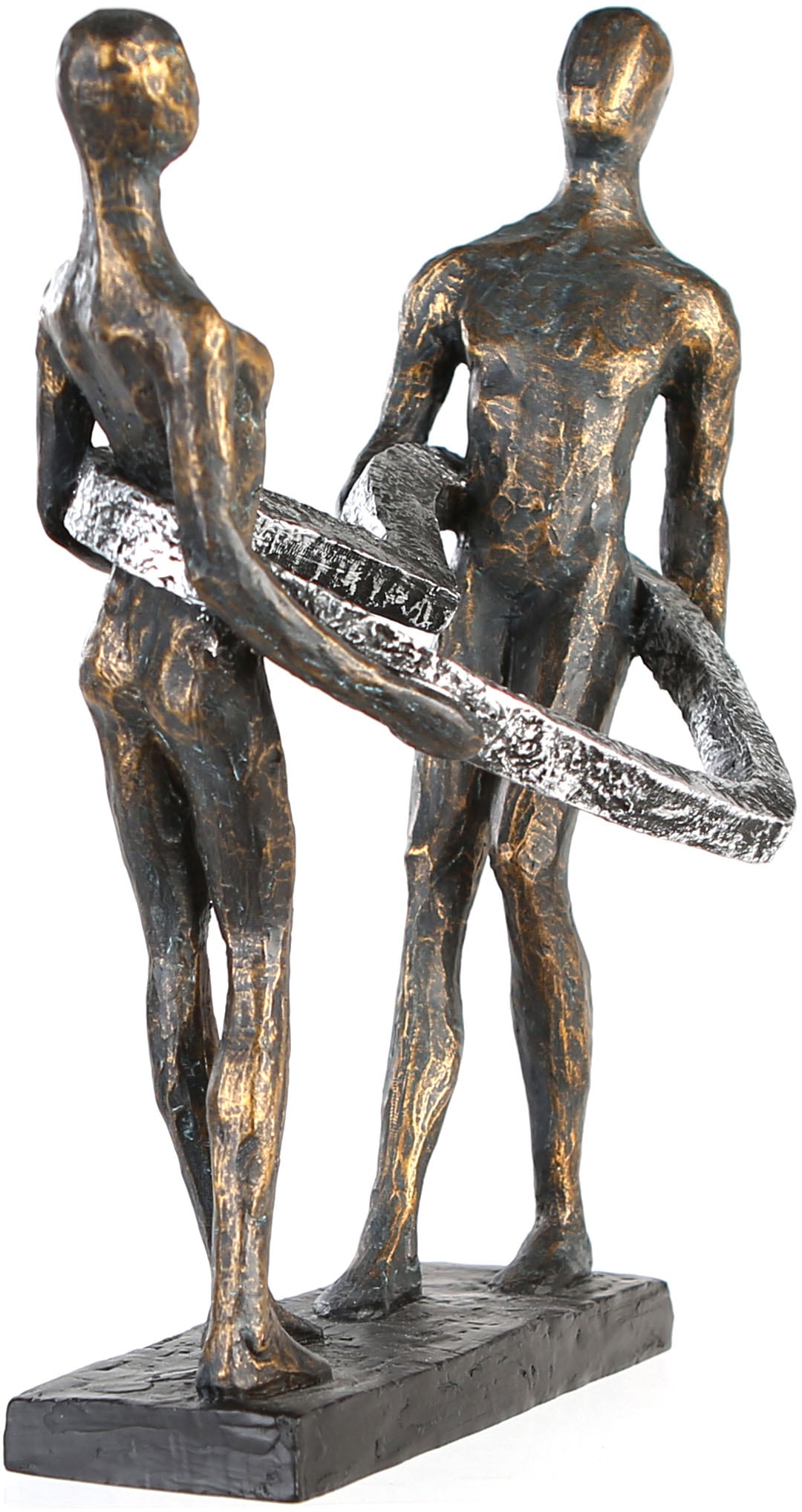 Casablanca by Gilde Dekofigur »Skulptur Connected« Dekoobjekt, Höhe 31 cm, mit Spruchanhänger, Wohnzimmer