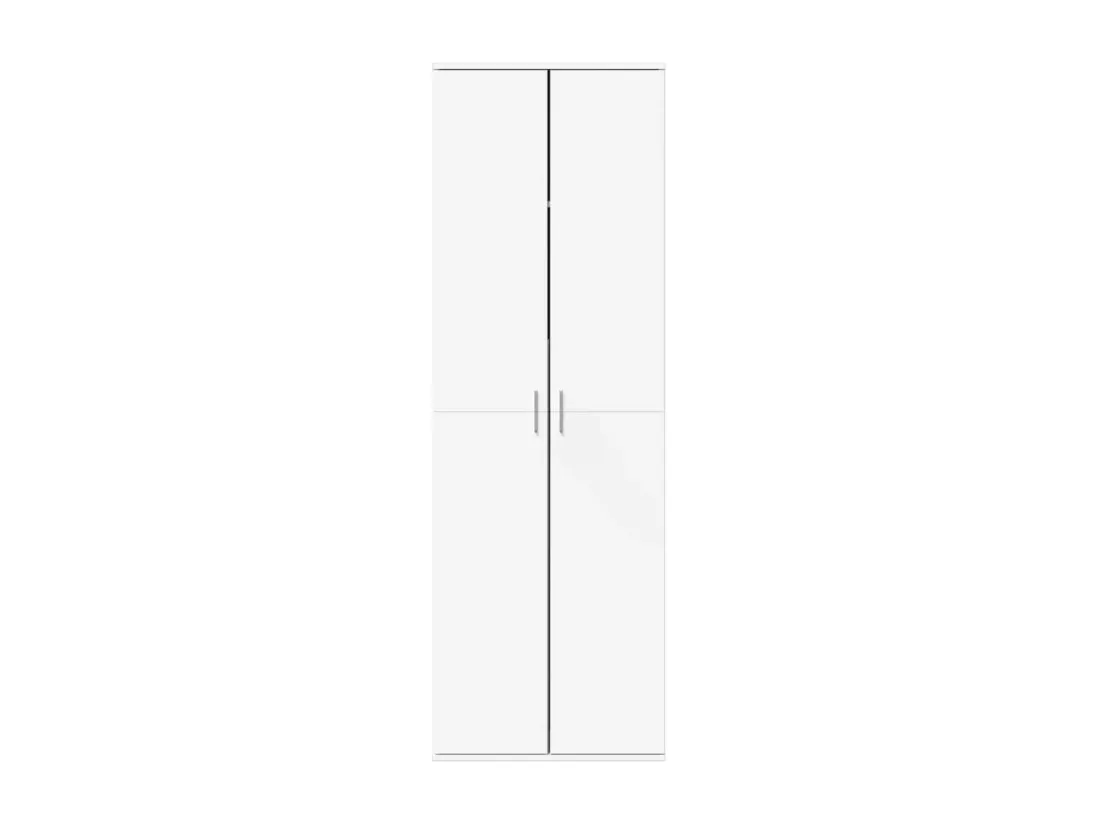 Buffet haut blanc 60x35x180 cm bois d’ingénierie