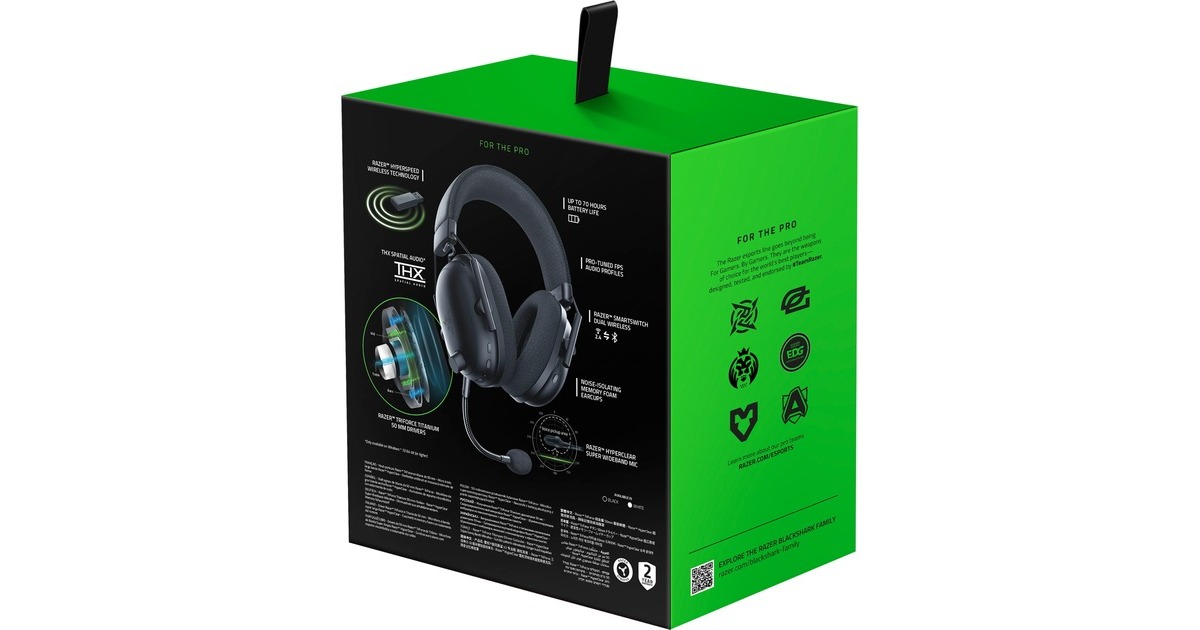 RazerBlackShark V2 Pro over-ear gaming headset  (Zwart, Pc, PlayStation 4, Xbox One, Nintendo Switch)