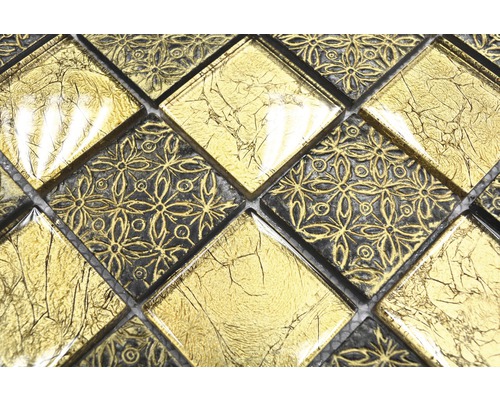 Glasmozaïek XCM 8OP7 30x30 cm goud