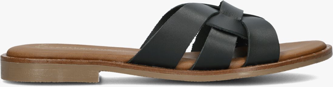 zwarte stefano lauran slippers led knoop slipper