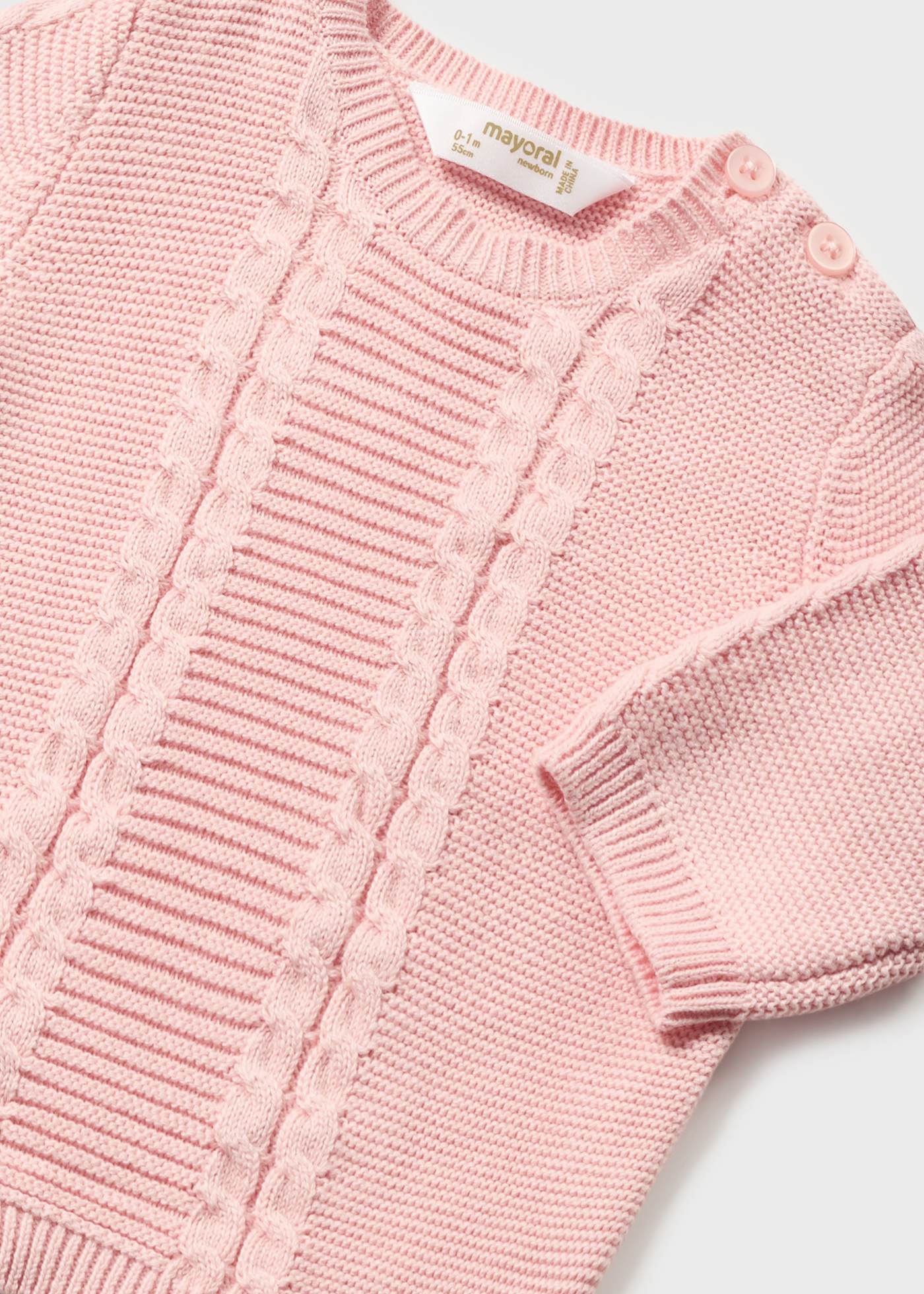 Conjunto de malha de algodão Better Cotton de 3 peças para recém-nascido