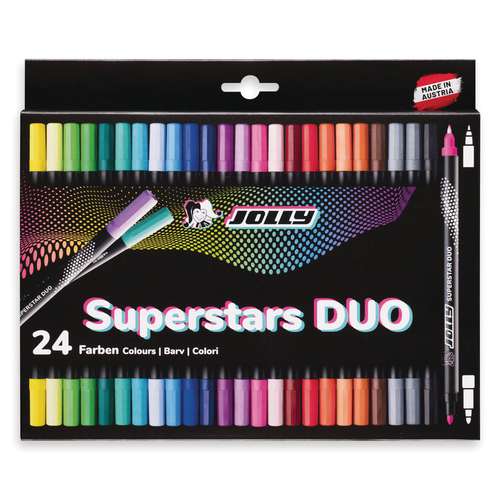 JOLLY Superstars Duo Fasermaler 24er-Set