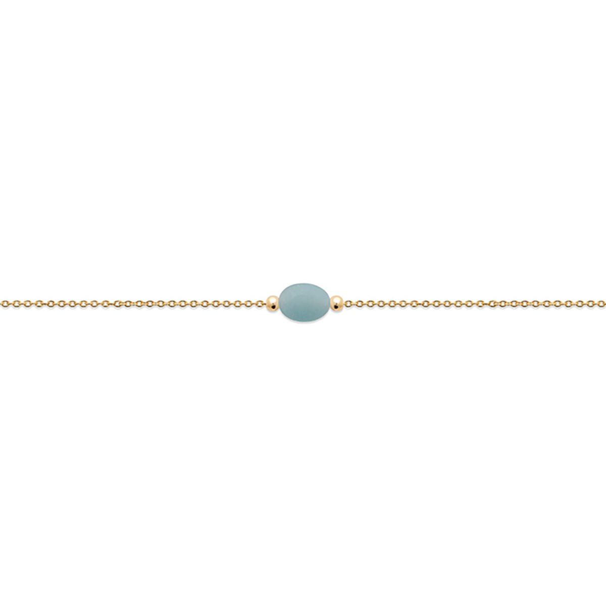 Bracelet Brillaxis plaqué or amazonite
