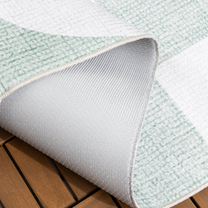 Abstract buitenkleed - Groovy Tiles Groen