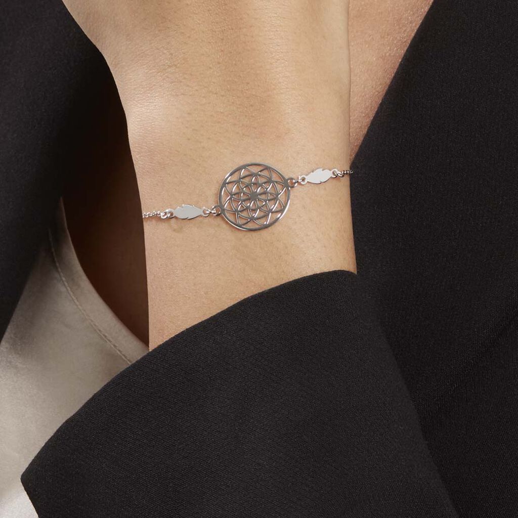 Bracelet Enola Argent Blanc