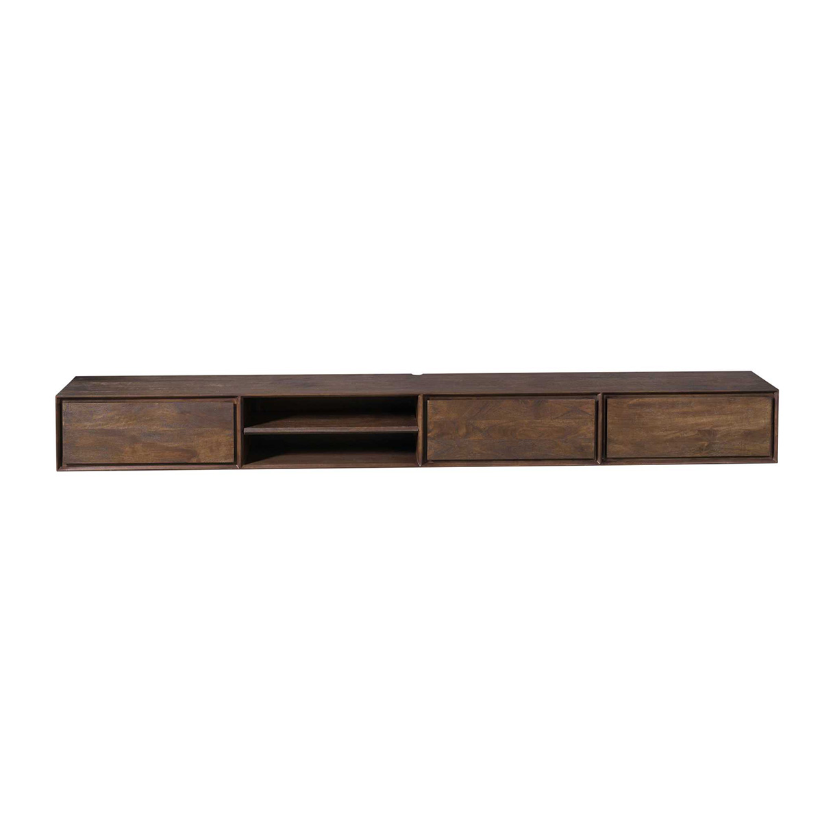 Zwevend Tv-meubel Ambi bruin 280 cm