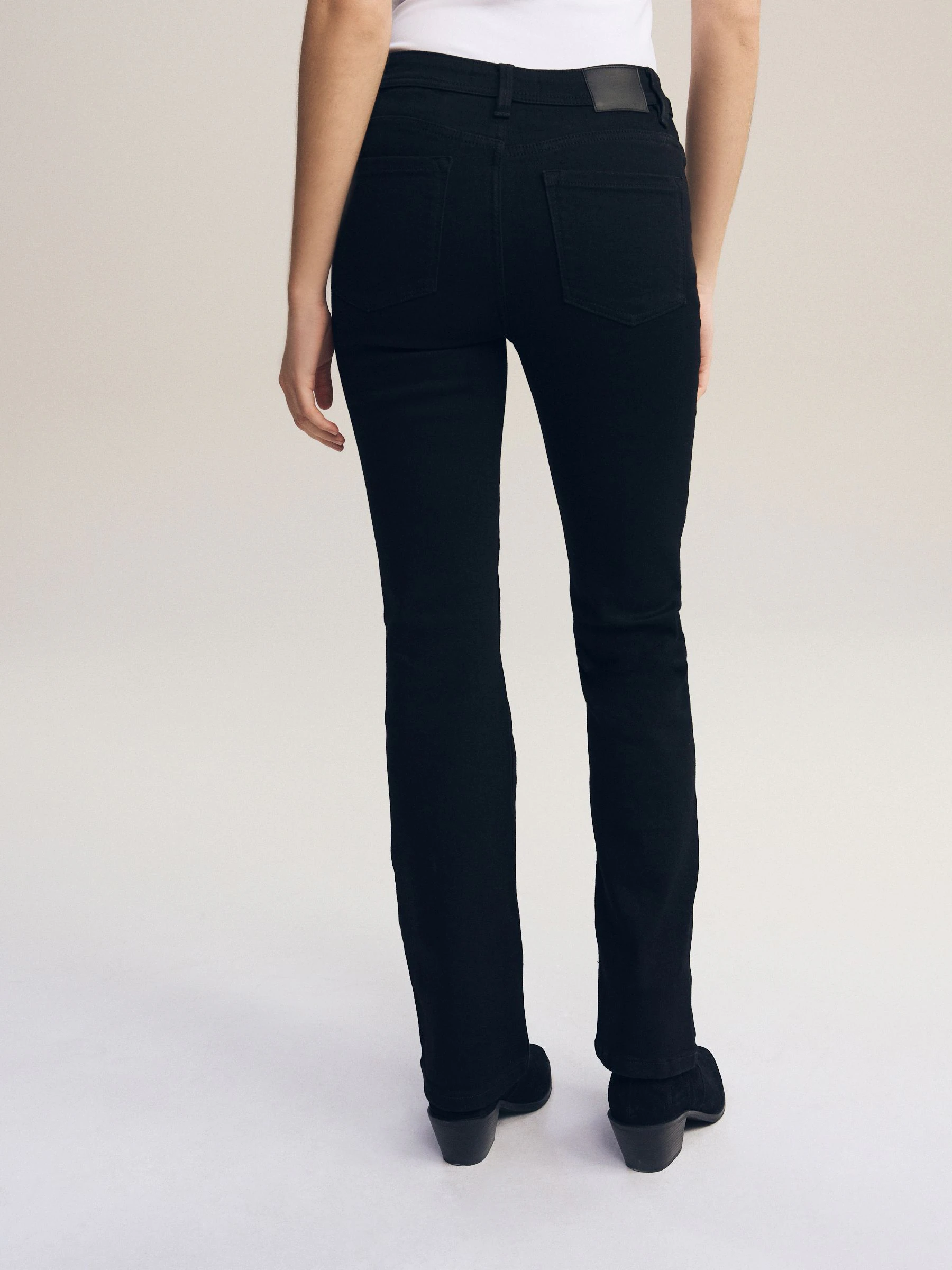 Zwart - Superzachte bootcut-jeans