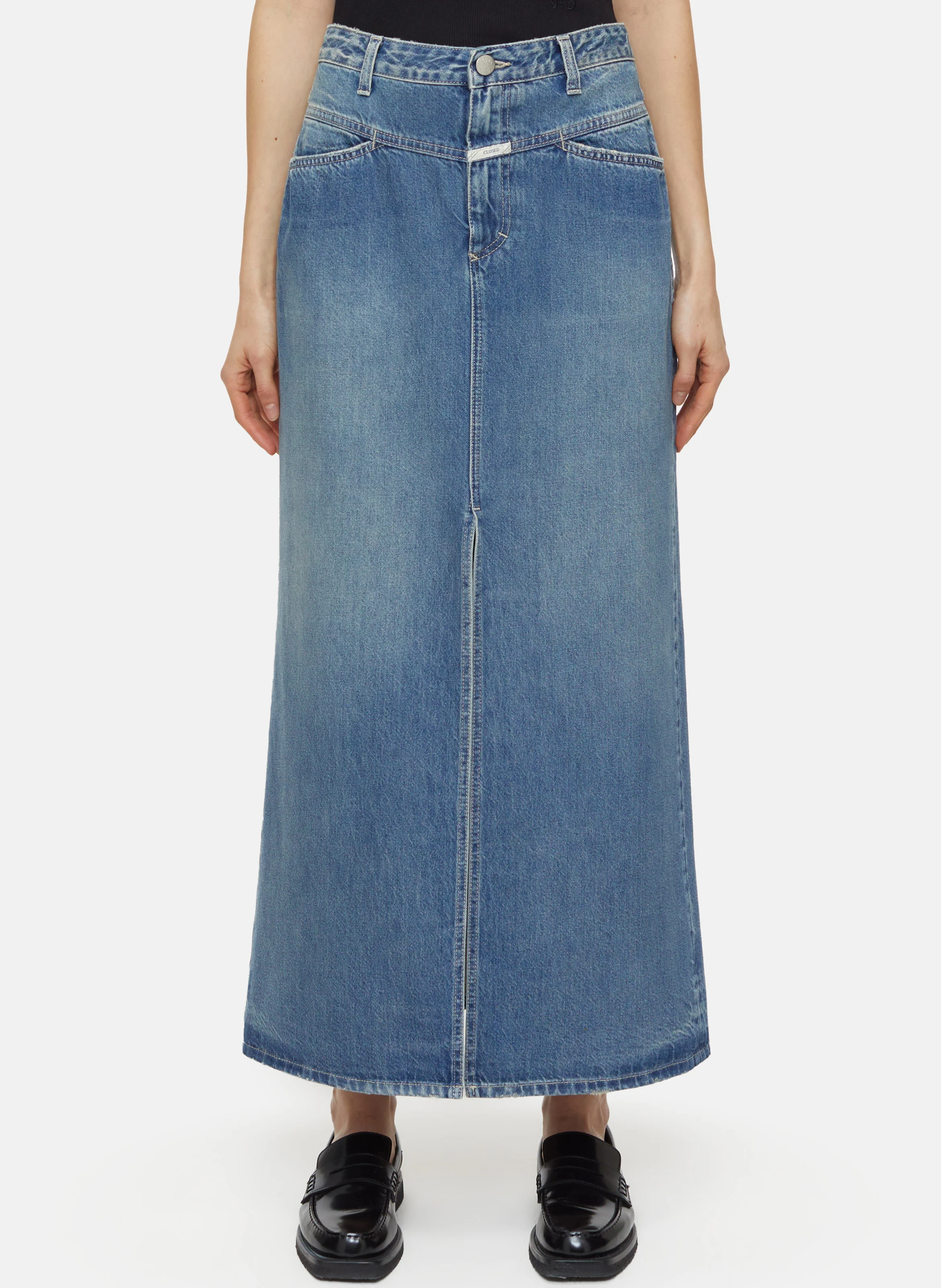 Jupe longue en jean| Bleu