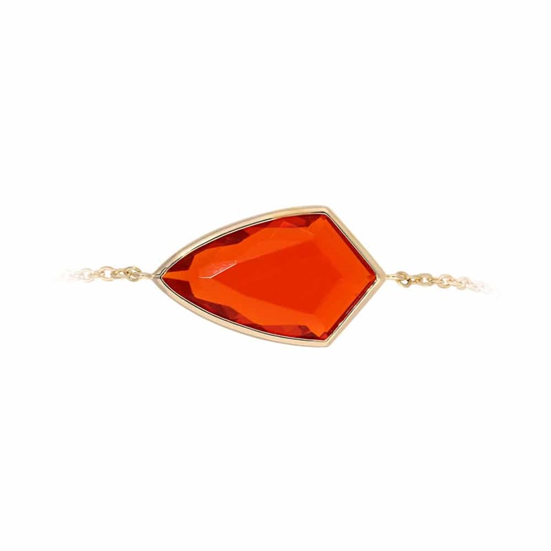 Bracelet Blason Doré Orange