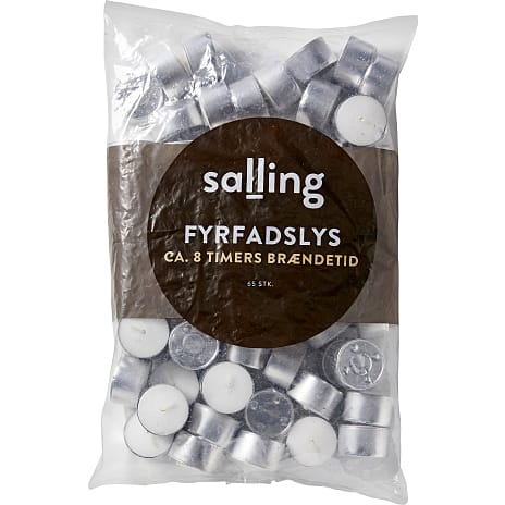 Salling fyrfadslys 65-pak - Hvid