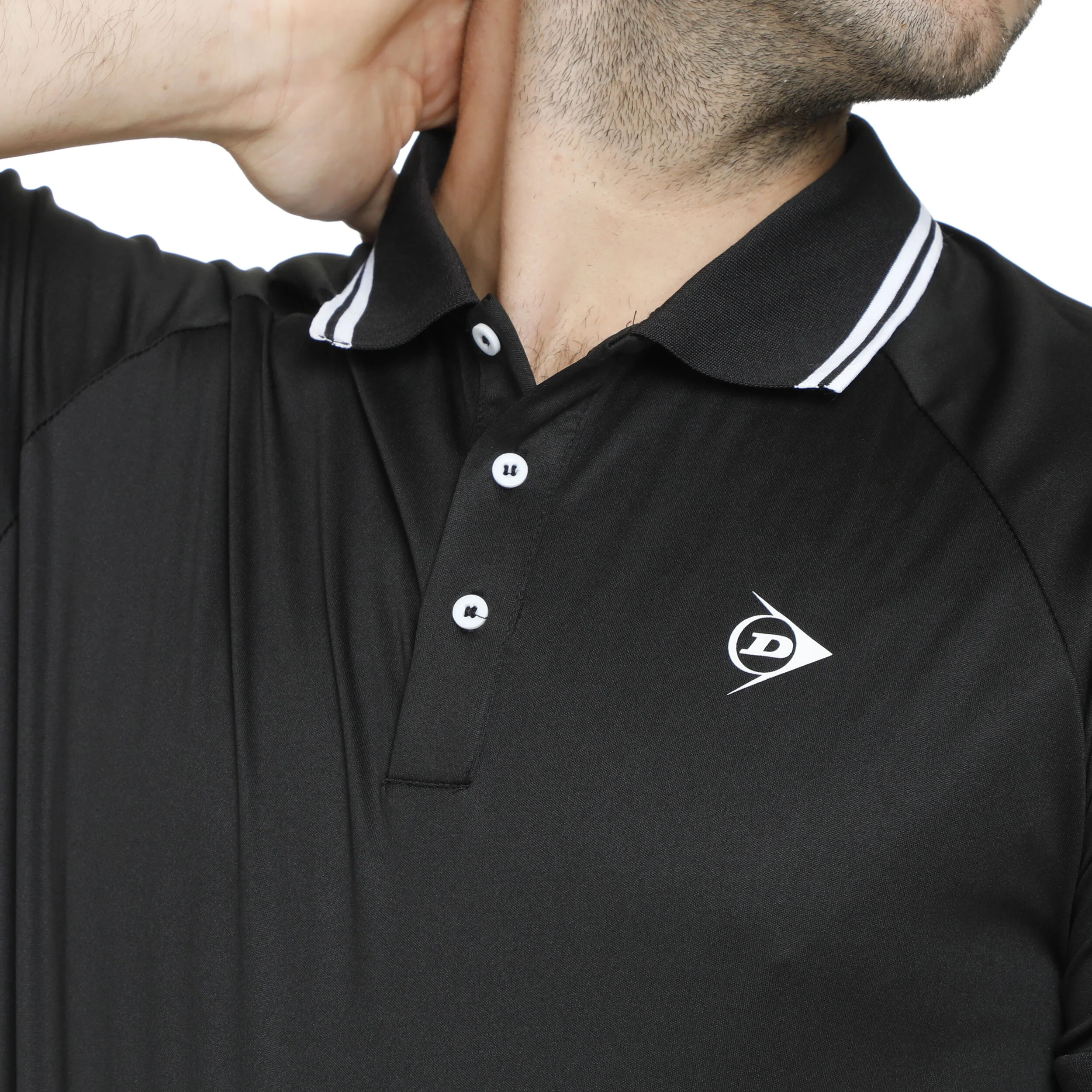 Dunlop Polo Hommes - Noir , Blanc
