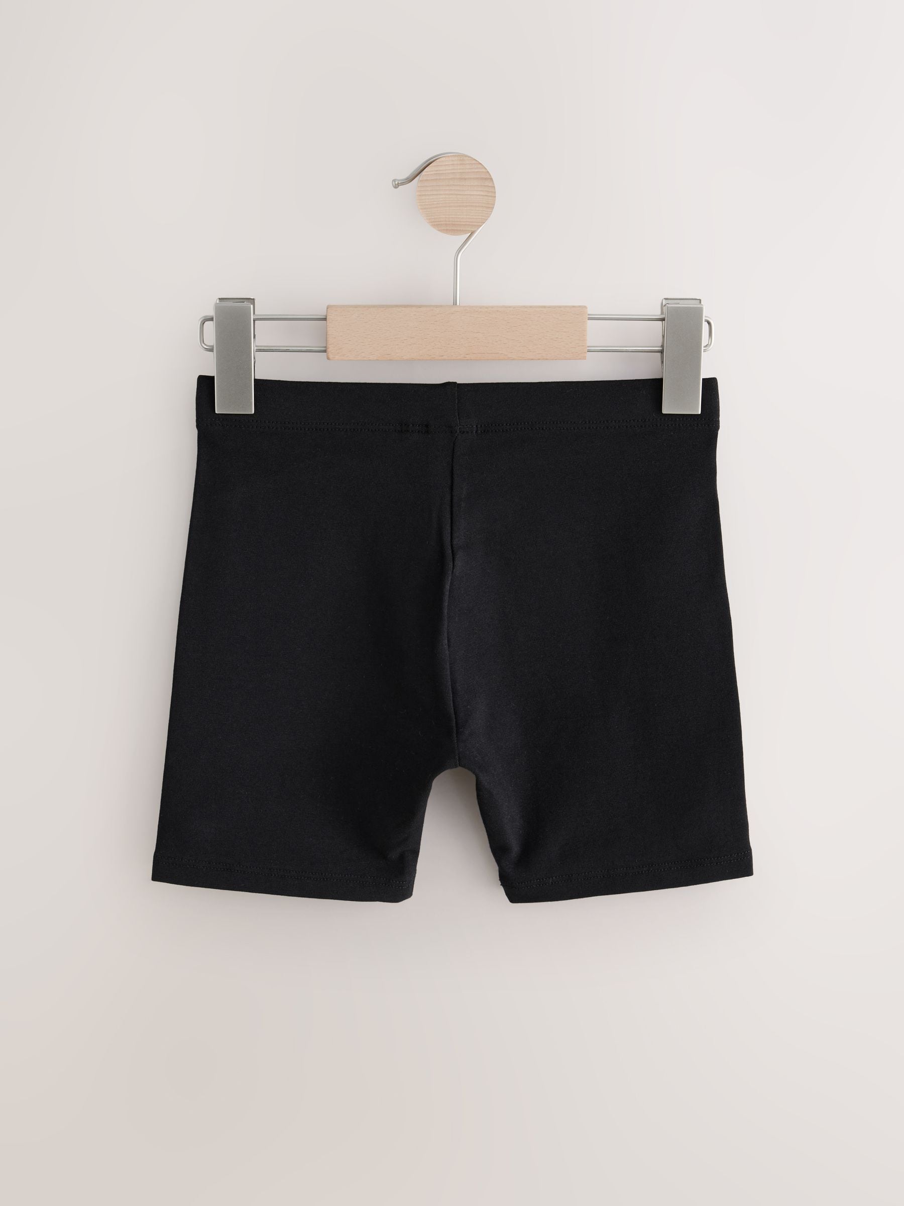 Zwart - Verpakking van 7 stretchy fietsshorts met hoog katoengehalte (3-16jr)