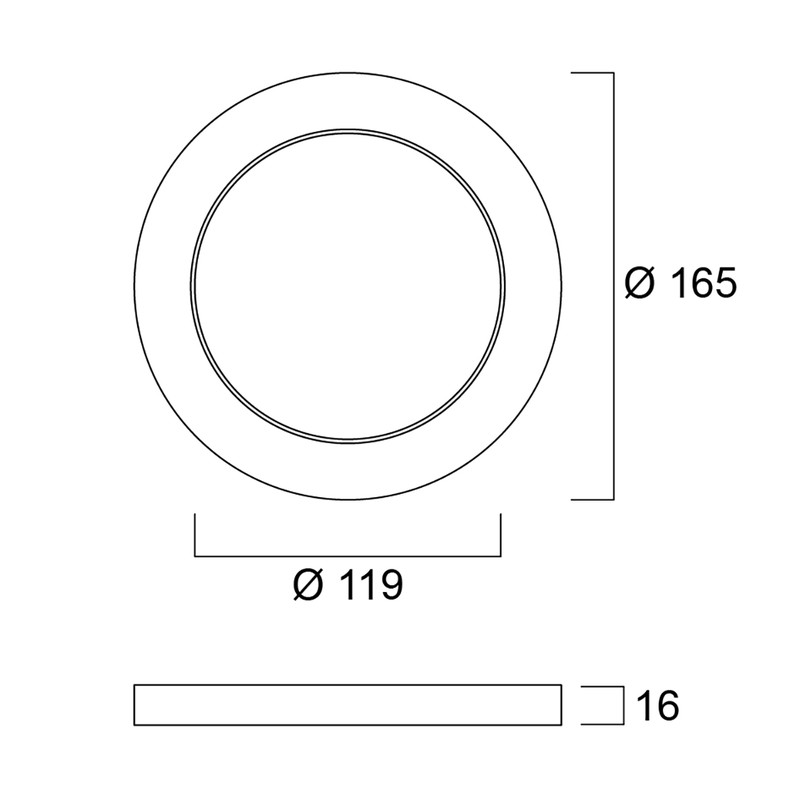 Sylvania START eco downlight 5in1 50-125 Ring geborsteld chrome