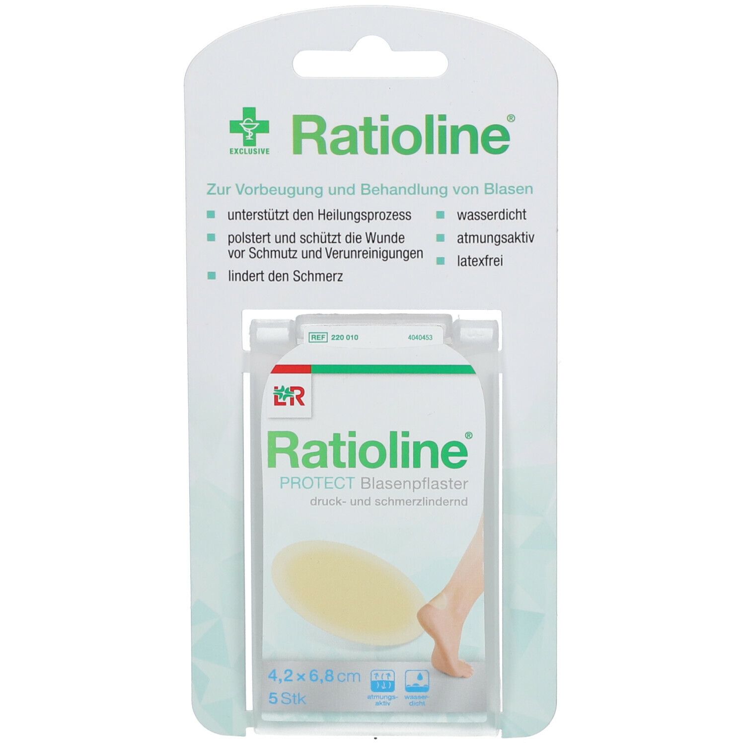 Ratioline® PROTECT Blasenpflaster 6,8 x 4,2 cm