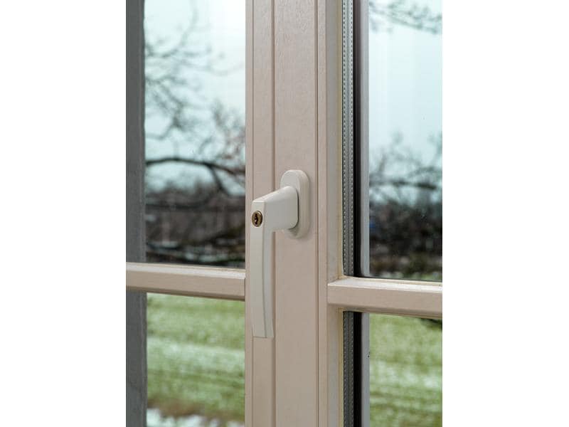 Abus Abschliessbarer Fenstergriff FG210 W Triples Weiss Fenstersicherheit