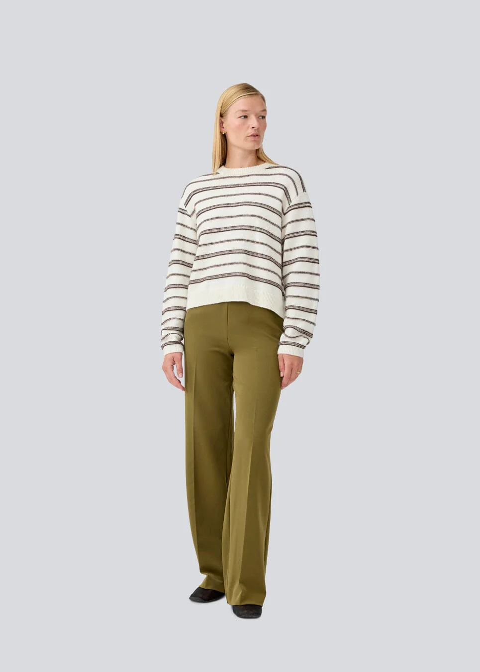 Modström Lineusmd Stripe O-Neck 58003