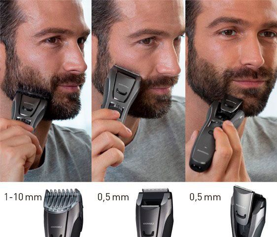 Panasonic Multifunktionstrimmer »ER-GB80-H503« 3 Aufsätze für Bart, Haare & Körper inkl. Detailtrimmer
