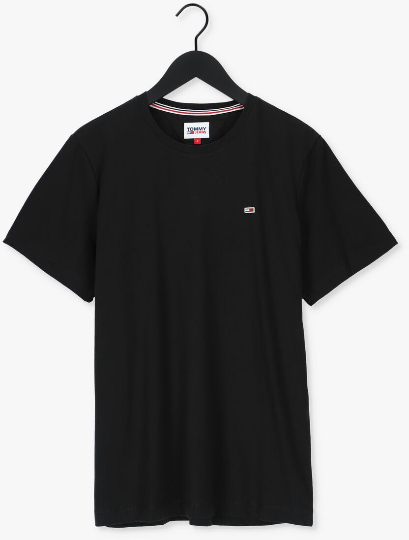 TOMMY JEANS zwarte tommy jeans t-shirt tjm classic jersey c neck