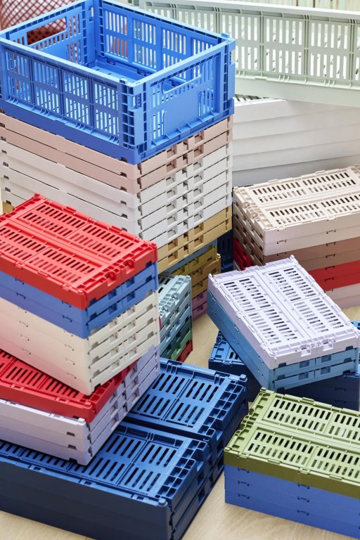 Hay Colour Crate krat RE opbergbak L Off-White