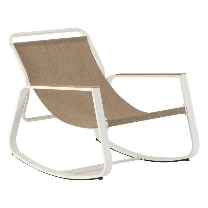 Fauteuil à bascule FELINIO Taupe