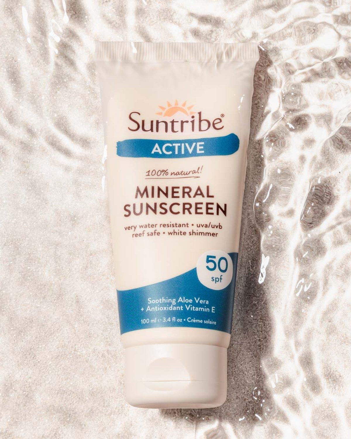 Solkrem Active SPF50 – Mineral, 100% Naturlig – Miljøvennlig | 100ml