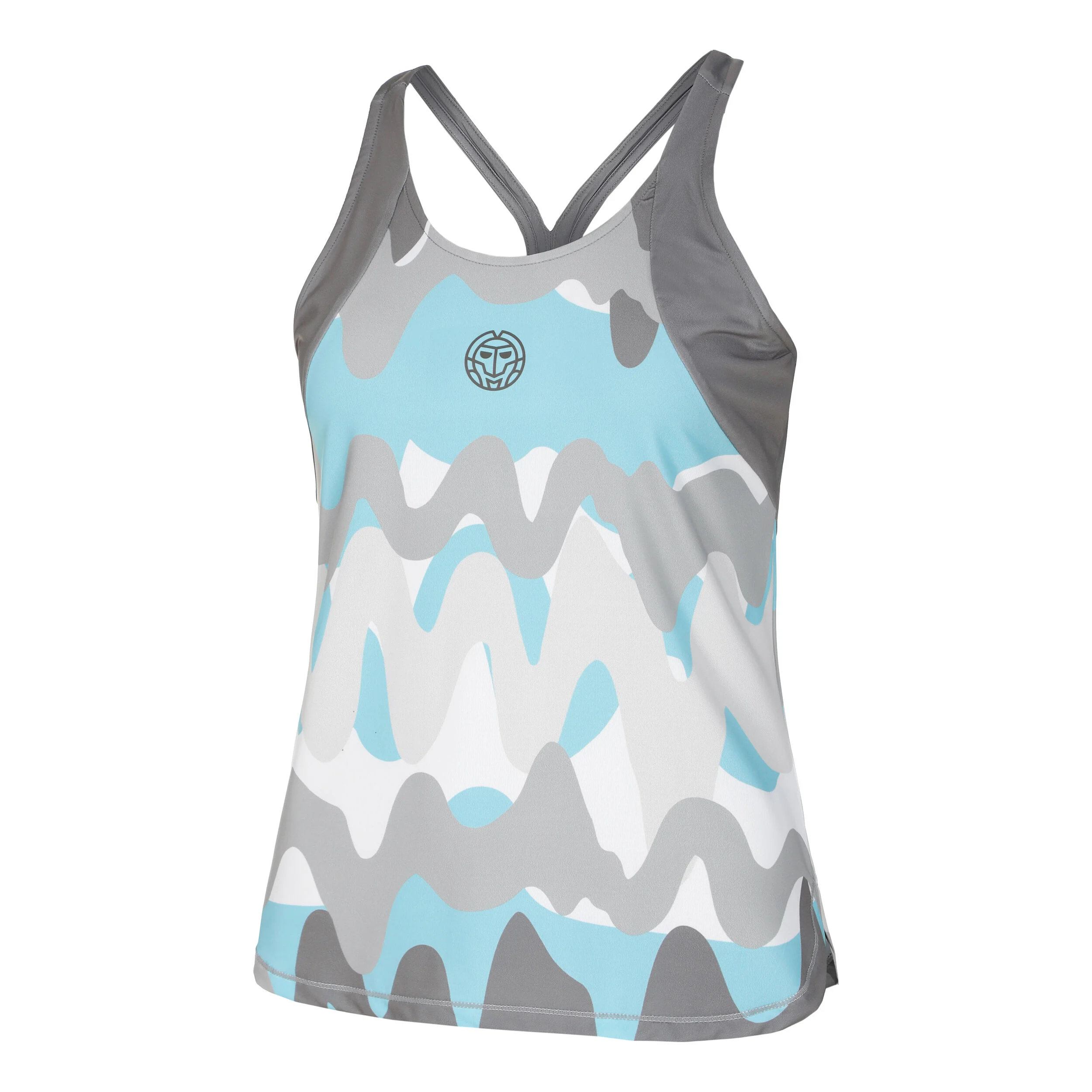 BIDI BADU Good Vibes Débardeur Tank Top Femmes - Gris , Bleu