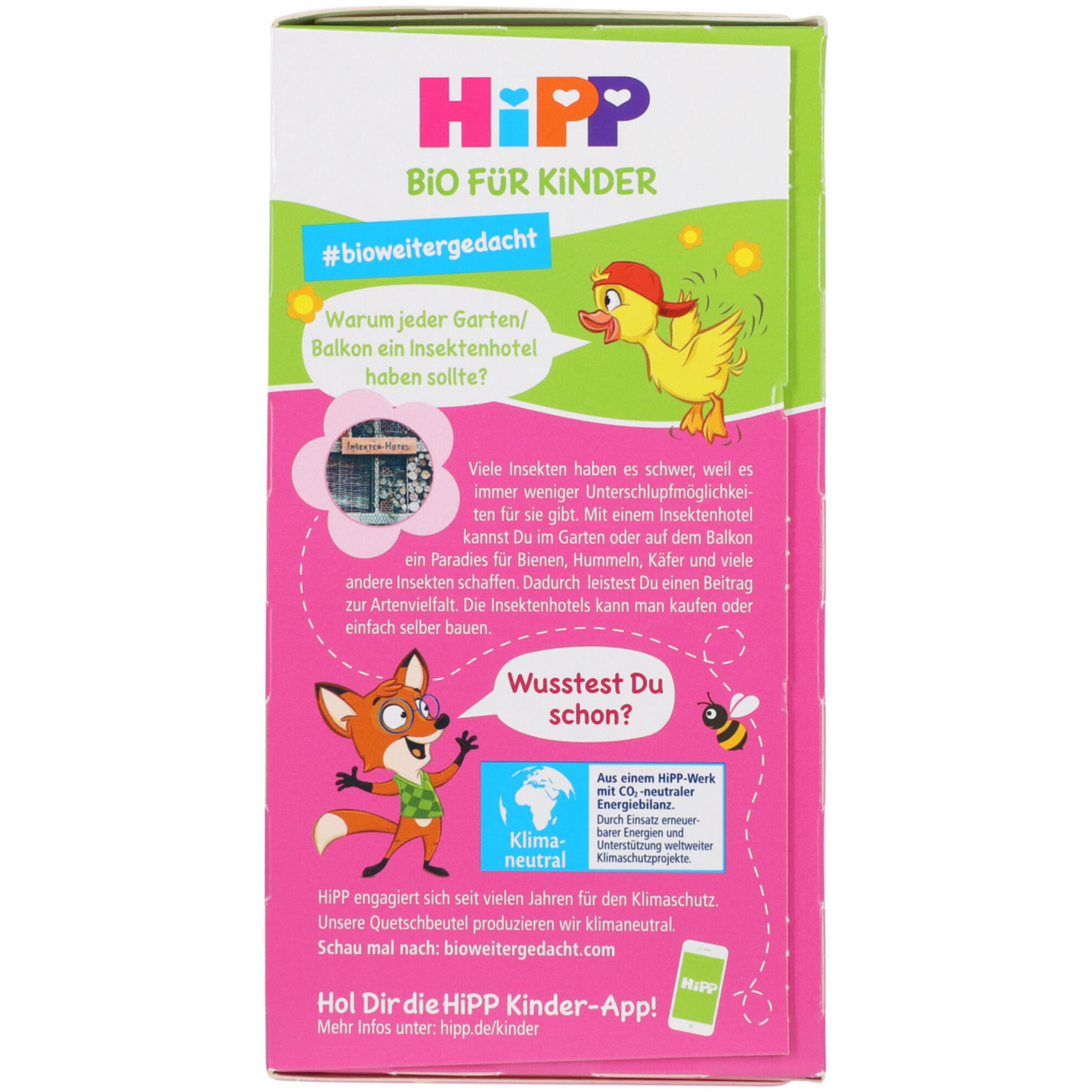 Hipp Waldbeeren Apfel & Pfirsich 12+ Monate 4x100g