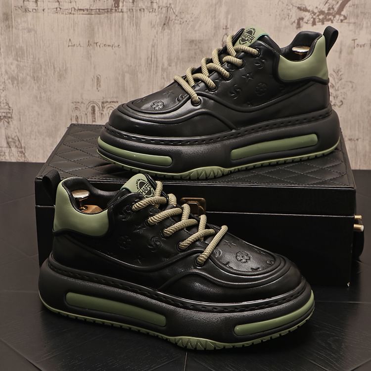 Mr Ozera - Tweekleurige platform sneakers
