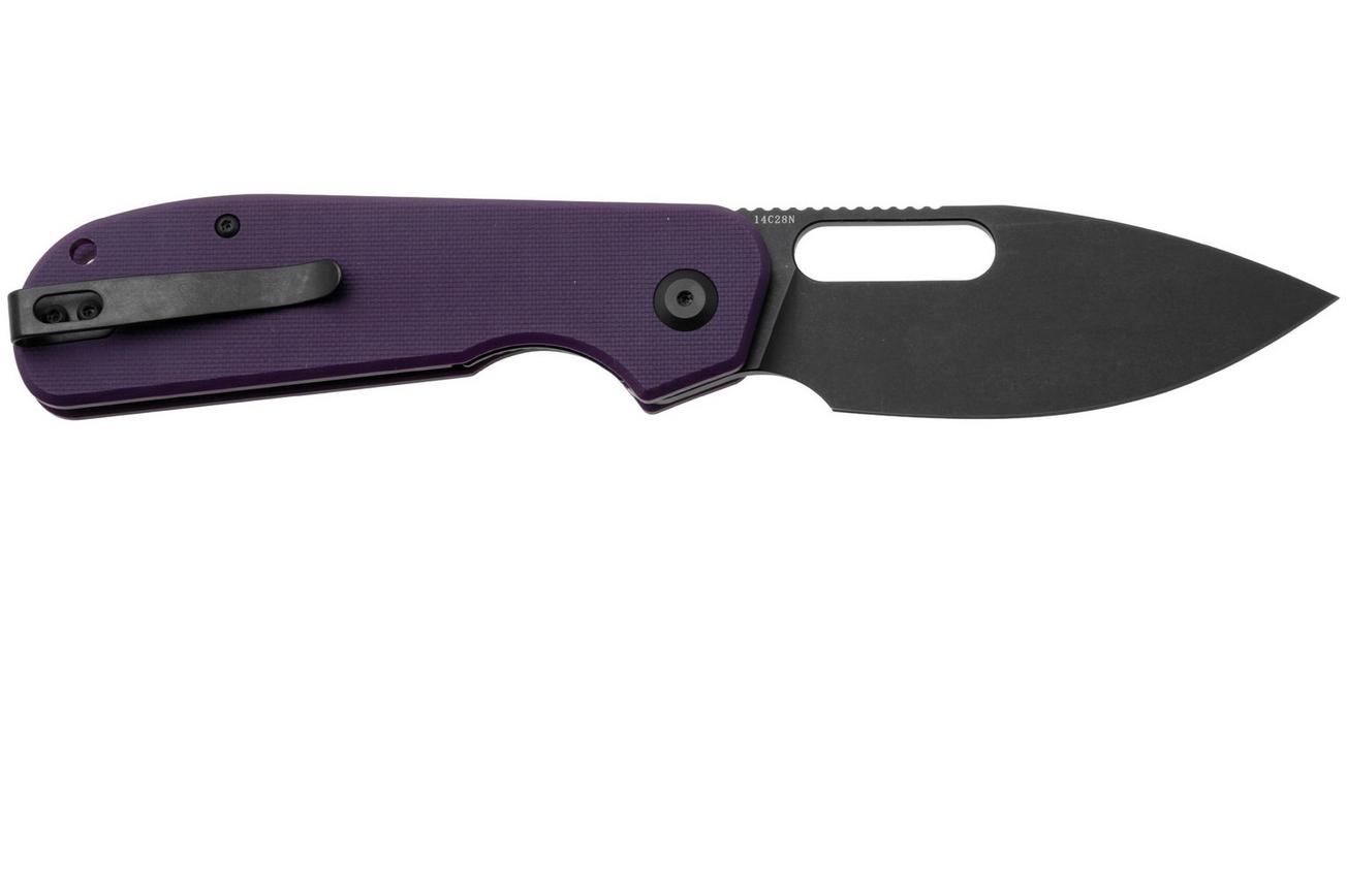 Eutektik EFD EFD-PBW-R Blackwashed 14C28N, Purple G10, zakmes