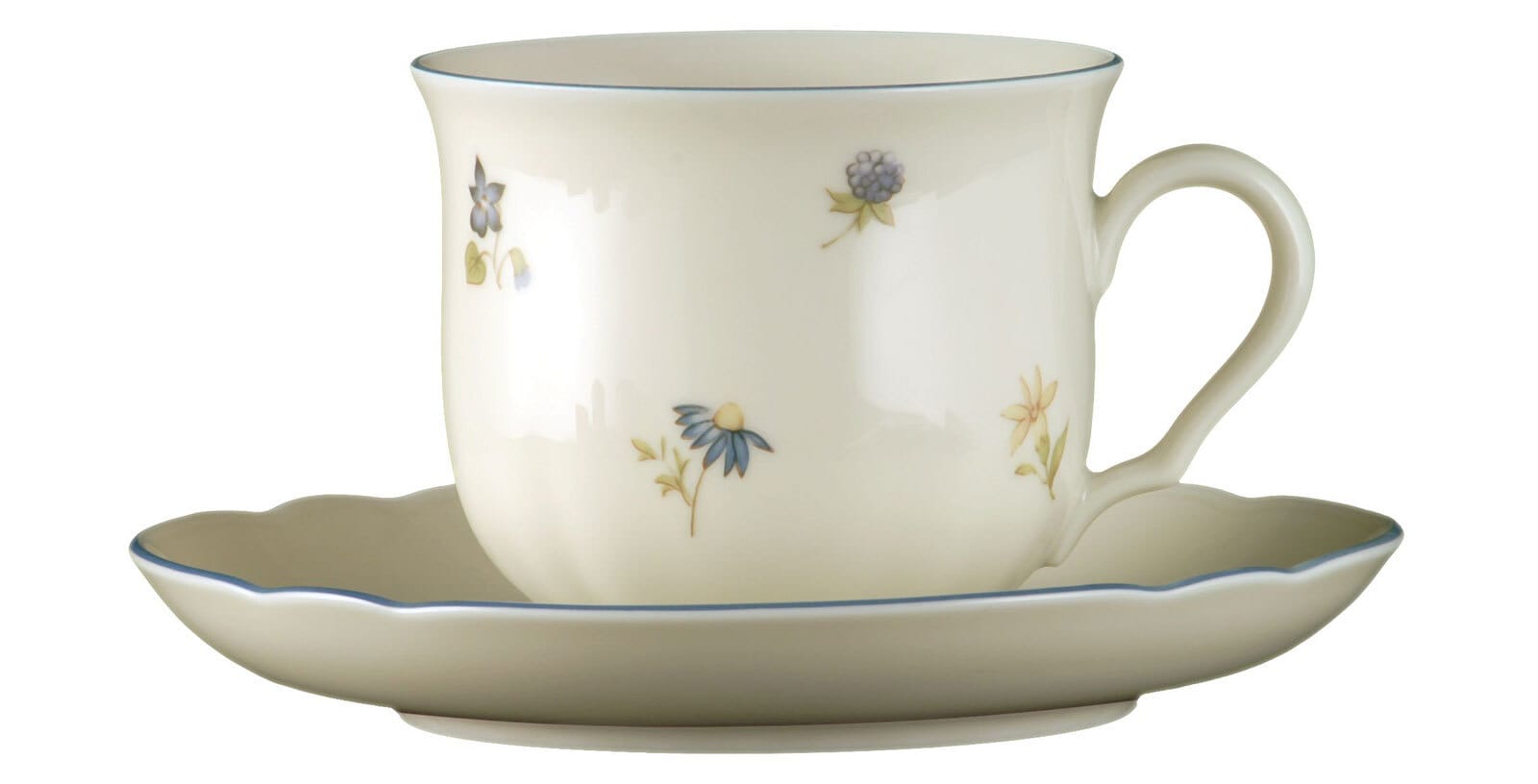 Seltmann Weiden Kaffee-Untertasse MARIE LUISE STREUBLUME weiß/ mehrfarbig