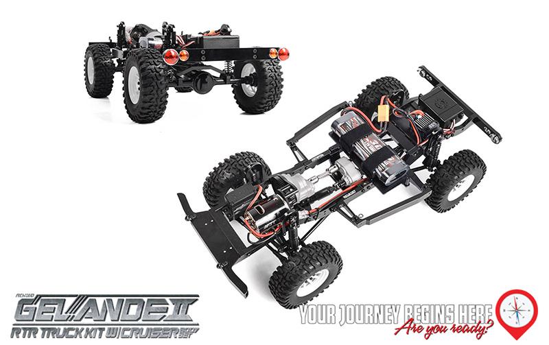 Scale Crawler Gelände II Cruiser RTR, 1:10<br>RTR Scale Crawler mit Detaillierter Karosserie und originalgetreuem Fahrwerk