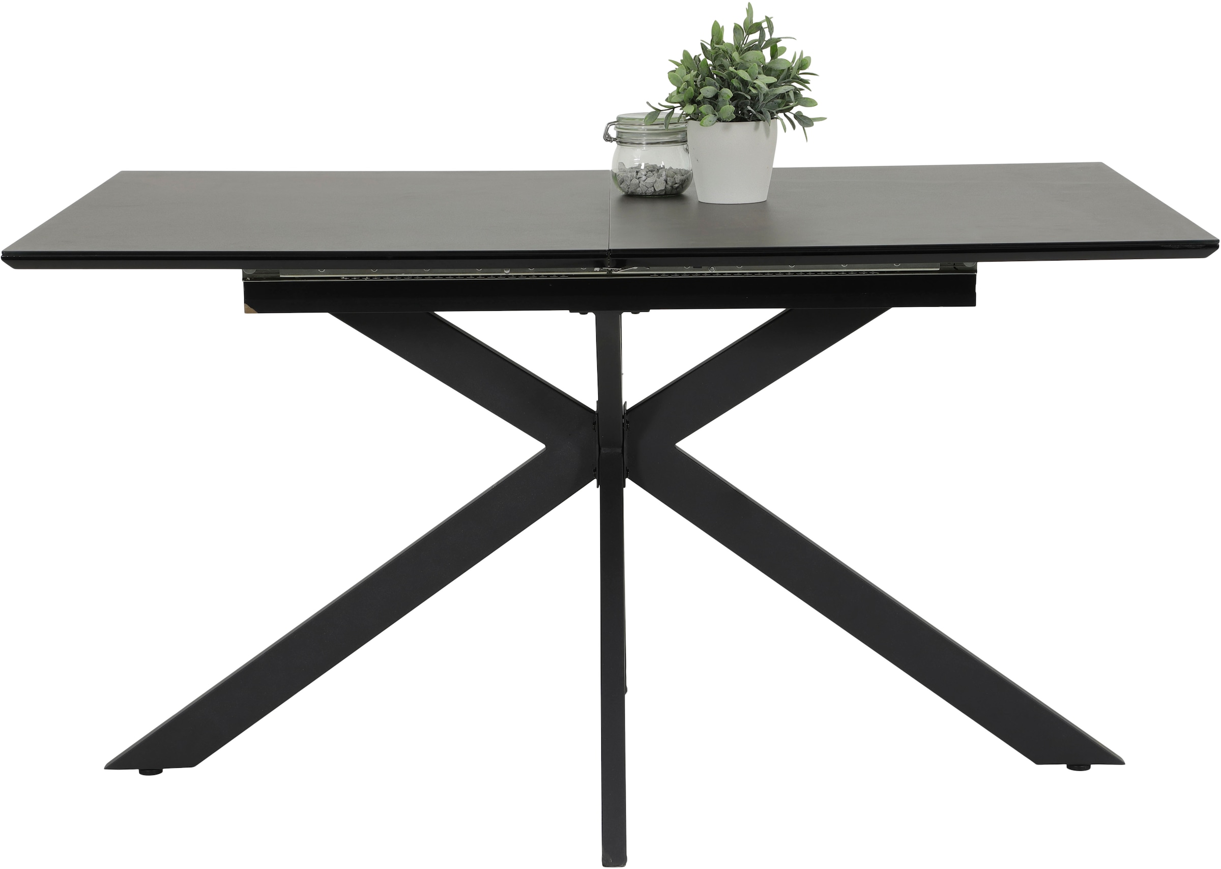 HELA Essgruppe »HAVEL« 7 Stk. tlg. Tisch 140-180x90 cm, Synchronauszug, Stuhl 360° drehbar, Armlehnen