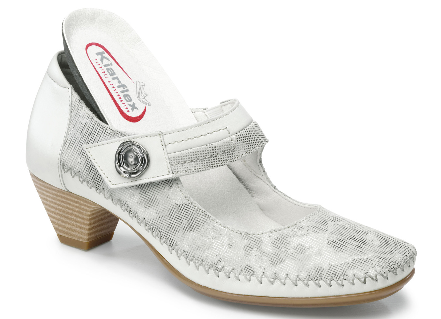 ELENA EDEN Mokassin-Pumps mit glänzender Prägung