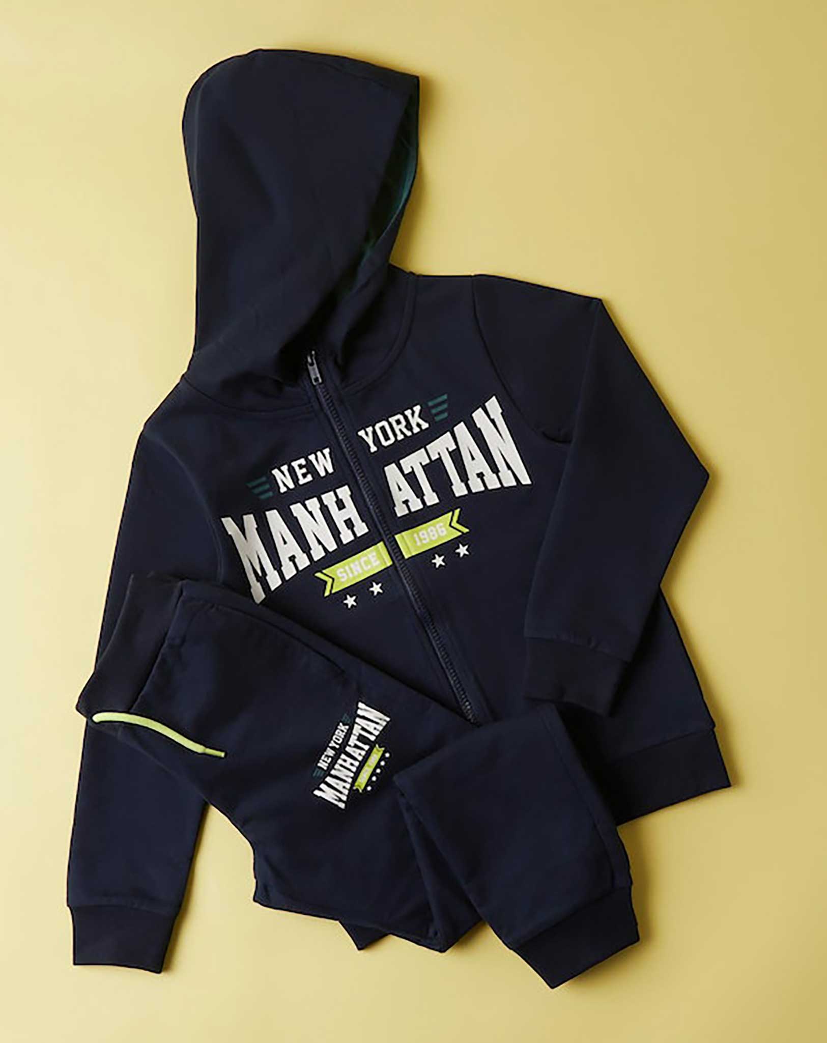 Kapuzen-Sweatjacke NKMBATOOL MANHATTAN in dark sapphire