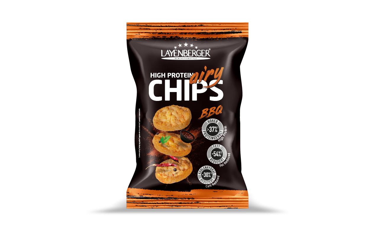 High Protein Airy Chips BBQ 75 gErbsenprotein-Snack mit BBQ-Geschmack