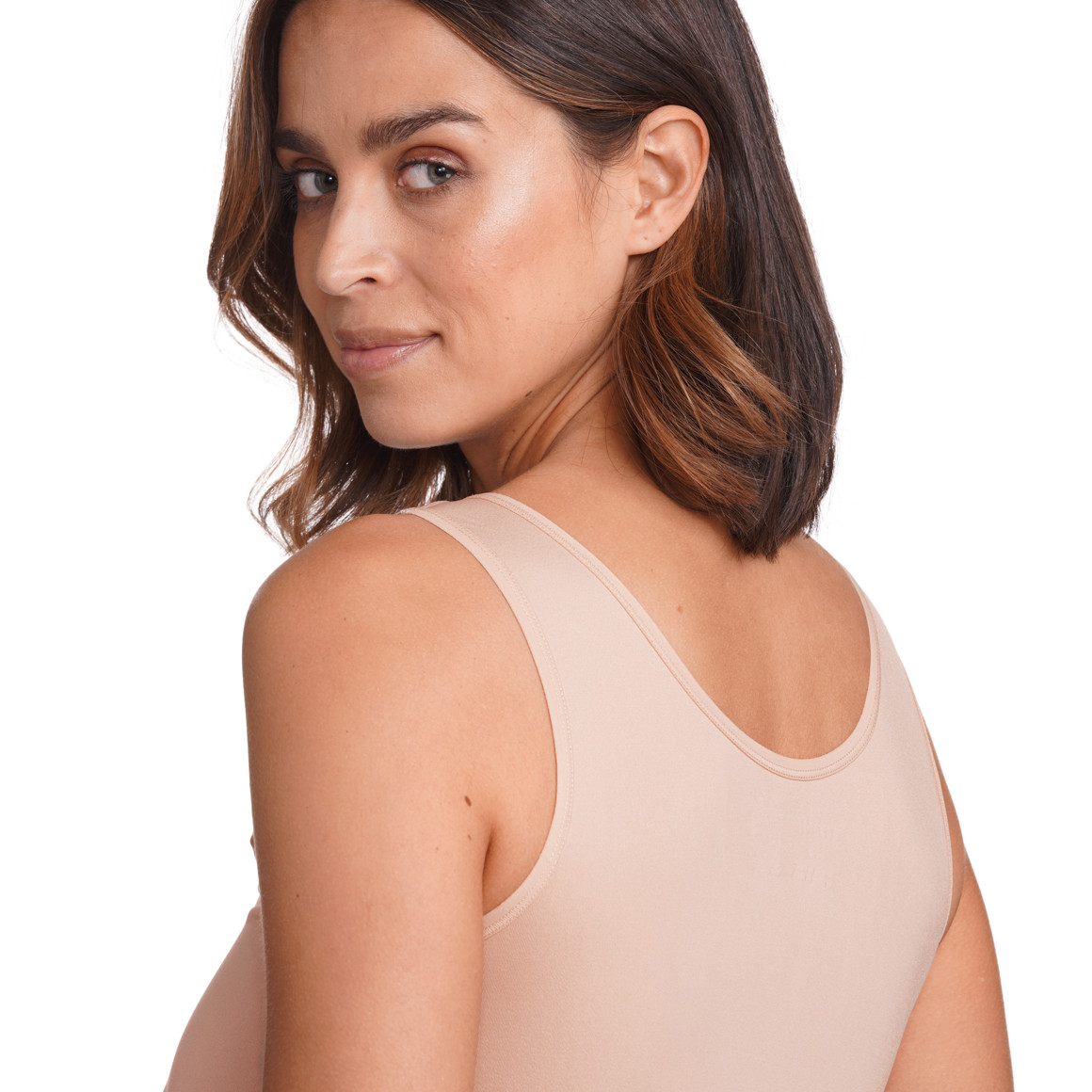 Gina Benotti Damen Shapewear-Unterhemd mit breiten Trägern beige
